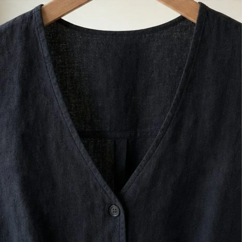 Burgundy Button Blouse